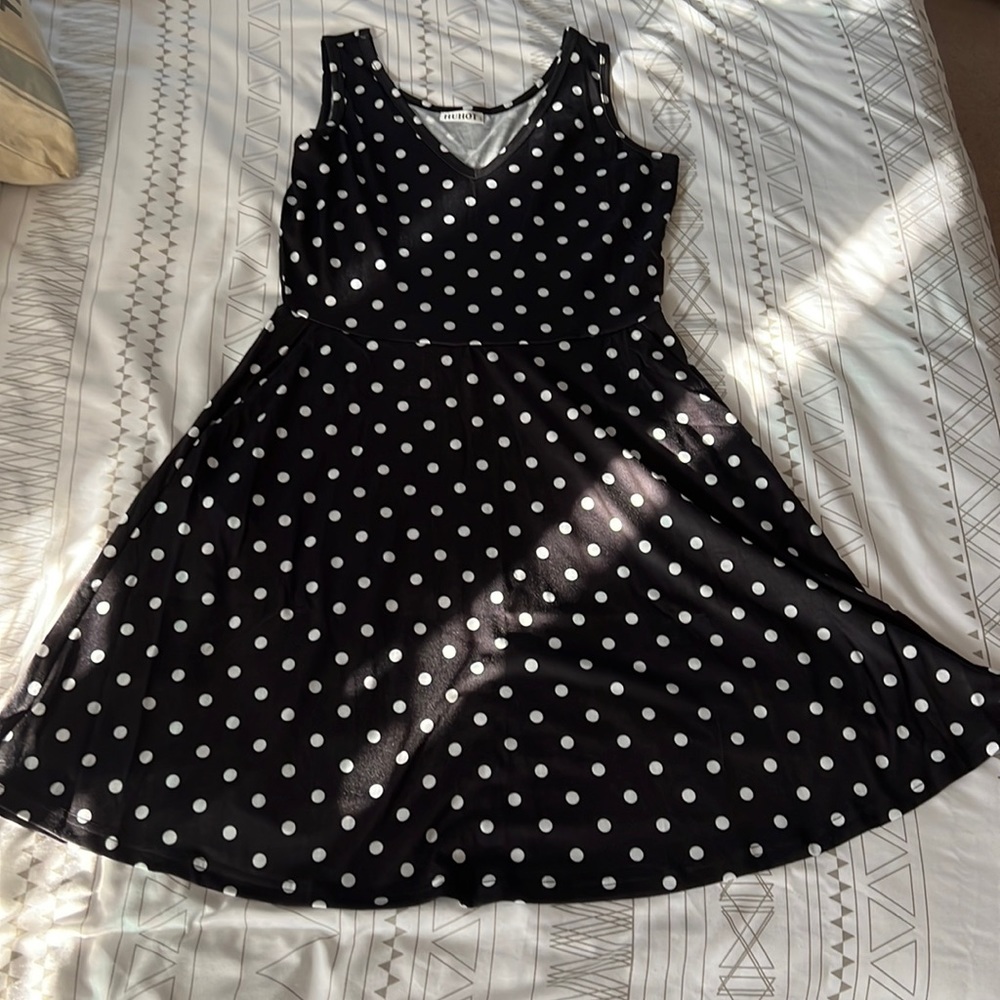 Black and White Polka Dot Dress